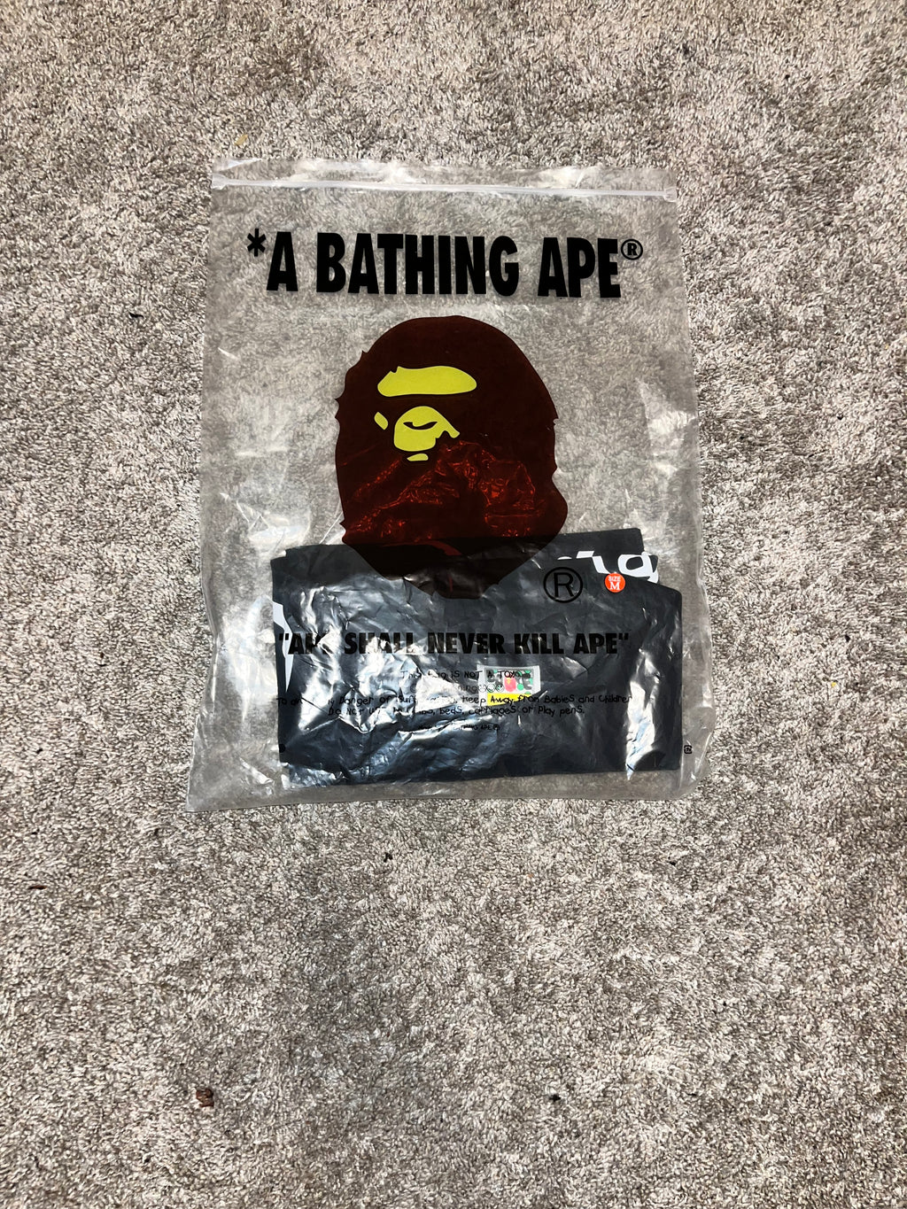 BAPE black & white tee